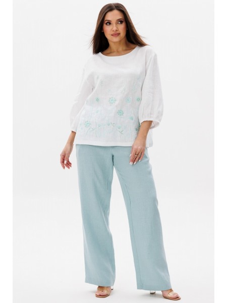 3131 белый+мятный