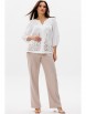 Брючный костюм артикул: 3148 белый+бежевый от Ma Сherie - вид 7