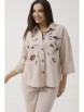Брючный костюм артикул: 3123 бежевый от Ma Сherie - вид 6