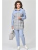 Брючный костюм артикул: 1492 сине-голубой от FITA - вид 1
