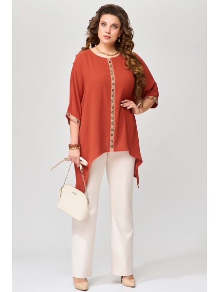 1601 бежевый+терракот