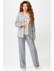 Брючный костюм артикул: 4113 бежево-серый от FITA - вид 1