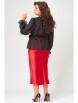 Плательный костюм артикул: 3201 красно-черный от FITA - вид 2
