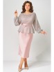 Плательный костюм артикул: 3223 розово-дымчатый от FITA - вид 1