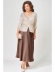 Юбочный костюм артикул: 4153 шоколадно-бежевый от FITA - вид 8