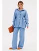 Брючный костюм артикул: 2138 голубой от AmberaStyle - вид 3