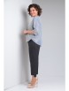 Брючный костюм артикул: 508 серо-голубой от ЗигзагСтиль - вид 1