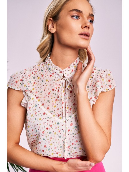 4006 молочный/принт яркие цветы