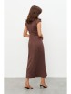 Нарядное платье артикул: 1131.1 коричневый от KaVaRi - вид 2