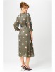 Нарядное платье артикул: 5103 олива+бело-красный цветок от GIZART - вид 5