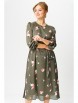 Нарядное платье артикул: 5103 олива+бело-красный цветок от GIZART - вид 7