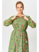 Нарядное платье артикул: 5103 зеленый+розовые цветы от GIZART - вид 3