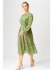 Нарядное платье артикул: 5103 зеленый+розовые цветы от GIZART - вид 1