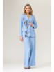 Брючный костюм артикул: 5204/1А голубой, гортензия от GIZART - вид 1