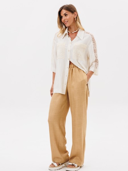 5401 молочный меланж, песочный