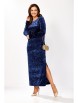 Нарядное платье артикул: 5319/1 синий жатка от GIZART - вид 9