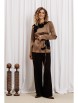 Брючный костюм артикул: 5434 капучино, шоколадный от GIZART - вид 12