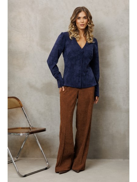 5421 синий, коричневый