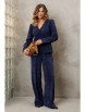 Брючный костюм артикул: 5421 синий от GIZART - вид 3
