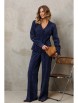 Брючный костюм артикул: 5421 синий от GIZART - вид 4