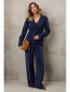 Брючный костюм артикул: 5421 синий от GIZART - вид 1