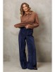 Брючный костюм артикул: 5412 капучино, синий от GIZART - вид 6