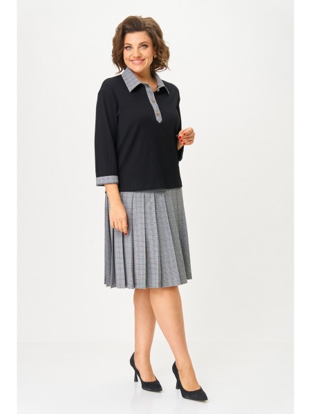 2134 черный+клетка