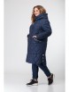 Пальто артикул: 3420 синий ромбы от Трикотекс Стиль - вид 4