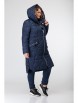 Пальто артикул: 3420 синий ромбы от Трикотекс Стиль - вид 6