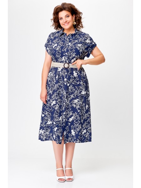 755 синий в белые цветы