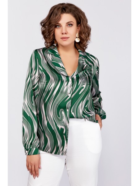 783 зеленый в бежевые разводы