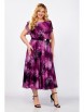 Нарядное платье артикул: 826 пурпурный, принт розы от Swallow - вид 5