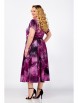 Нарядное платье артикул: 826 пурпурный, принт розы от Swallow - вид 6