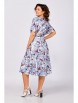 Нарядное платье артикул: 837 голубой, принт «Магнолия» от Swallow - вид 2