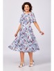 Нарядное платье артикул: 837 голубой, принт «Магнолия» от Swallow - вид 8