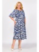 Нарядное платье артикул: 854 сине-молочный принт от Swallow - вид 6