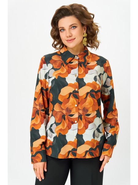 884.1 чёрно-рыжий принт