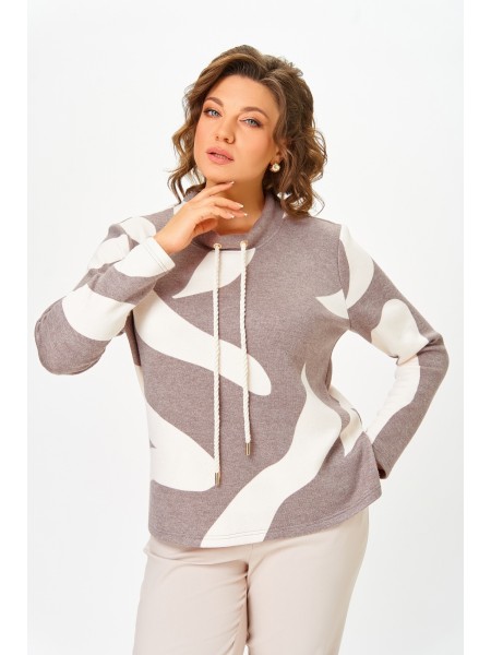 883.2 кофейный в молочный принт