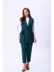 Брючный костюм артикул: 7868 зеленый от TVIN - вид 1