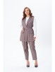Брючный костюм артикул: 7868 кофе с молоком от TVIN - вид 1