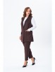 Брючный костюм артикул: 7868 шоколад от TVIN - вид 7