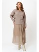 Юбочный костюм артикул: 7880 бежевый от TVIN - вид 9