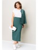 Юбочный костюм артикул: 1362 мятно-зеленый, белый от VOLNA - вид 4