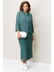Юбочный костюм артикул: 1362 мятно-зеленый, белый от VOLNA - вид 1