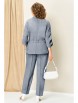 Брючный костюм артикул: 1398 серо-голубой от VOLNA - вид 2