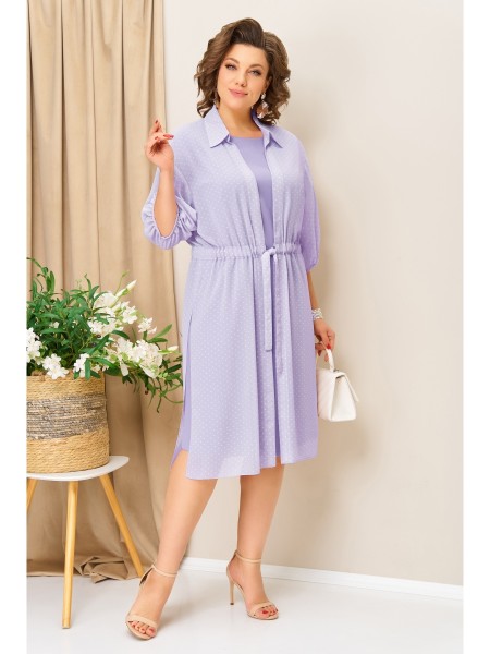 1424 сиреневый/горох