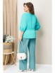 Брючный костюм артикул: 1416 бирюзовый, белый от VOLNA - вид 2