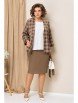 Юбочный костюм артикул: 1433 коричнево-бежевый от VOLNA - вид 5