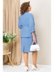Юбочный костюм артикул: 1428 голубой, белый от VOLNA - вид 2