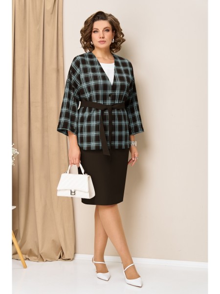 1433 коричнево-бирюзовый